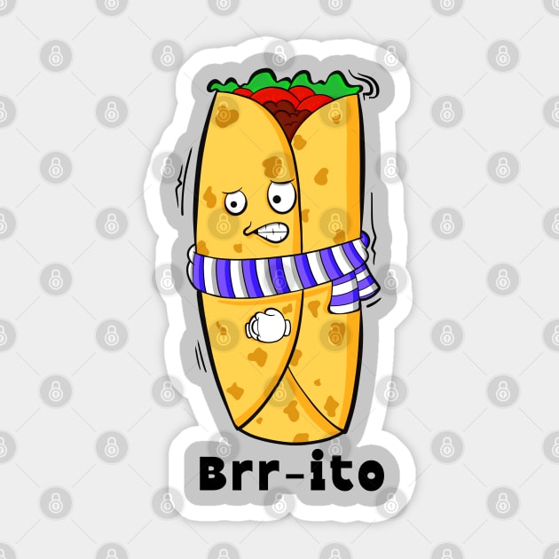 Brr-ito Sticker by Art by Nabes
